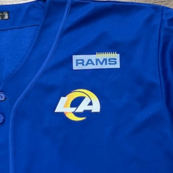 Pro Eagle Los Angeles Ram NFL Football Team Jersey Men’s Sz 3XL Button Up - Picture 13 of 13